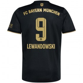 Fußballtrikots FC Bayern München Robert Lewandowski 9 2021-2022 Kurzarm Auswärts-trikot kaufen